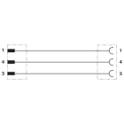 PHOENIX CONTACT - PHC1500237 SAC-3P-M 8MS/ 2,0-PUR/M 8FS CAVO