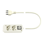 LE PROLUNGHE SAS - PRG382 CABLY 2 MULTIPRESA 3G1.5 MT.1.5 SP16A BN