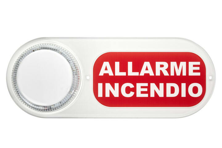 URMET SPA - UTD1043/054 PLEXIGLASS ALLARME INCENDIO