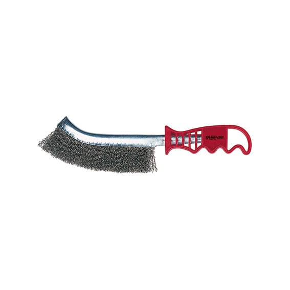 ABC TOOLS SPA - ABCD39932200 SPAZZOLE MAN.RICURVE INOX CF.1