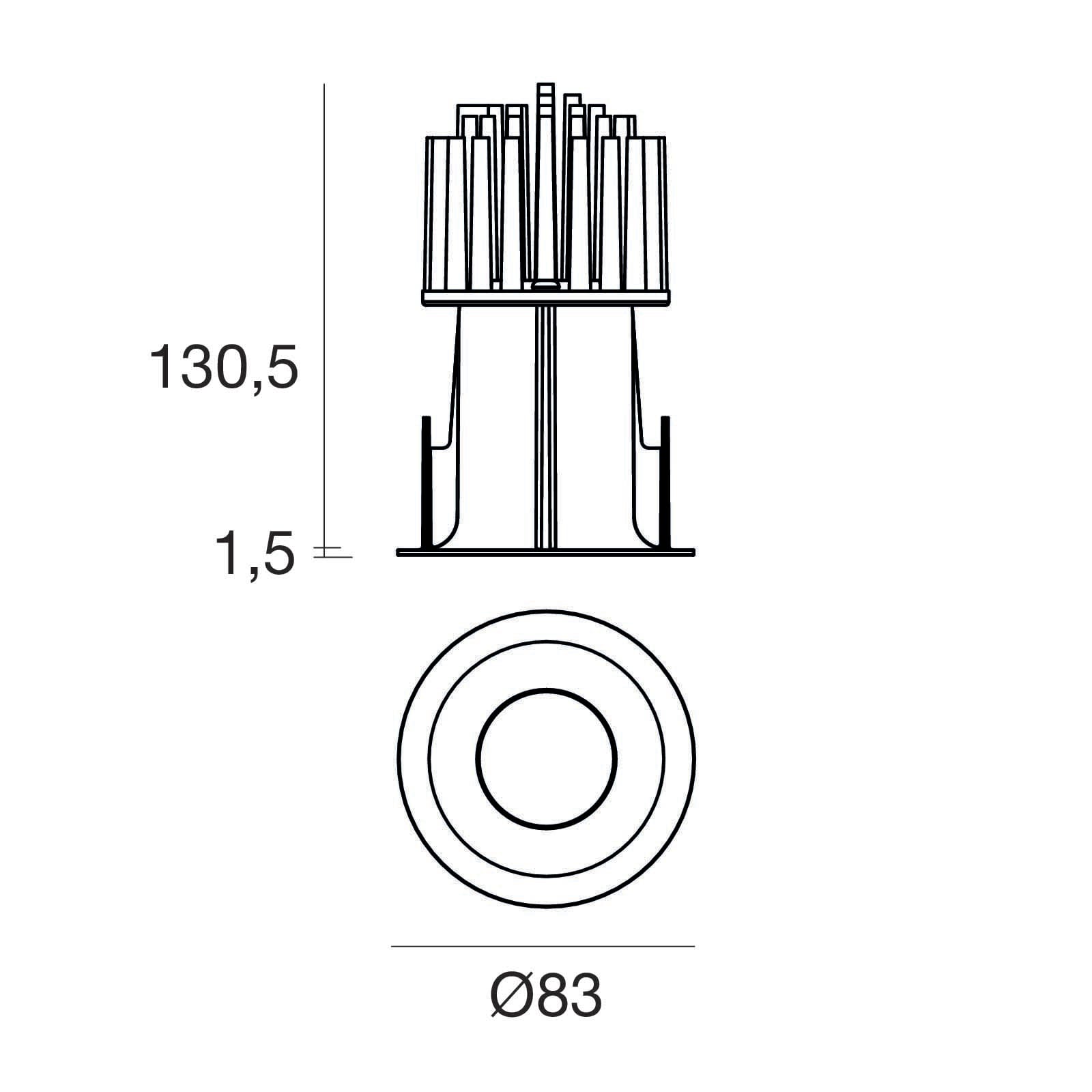 LINEA LIGHT (ILED) - ILD90565M45 QUANTUM 68 1L 15W CRI80 NG