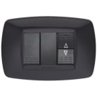 MASTER SRL - MST39MT203 MODO PLACCA METALLO 3 POSTI NERO