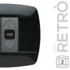 MASTER SRL - MST39RT382 MODO RETRO 2 POSTI GRIGIO ANTRACITE