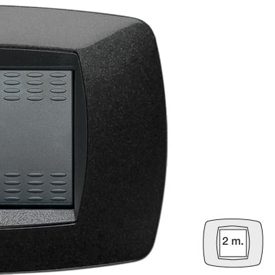 MASTER SRL - MST39TC202 MODO PLACCA 2 POSTI NERO