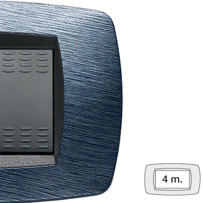 MASTER SRL - MST39TC524 MODO PLACCA 4 POSTI SATINATO BLU