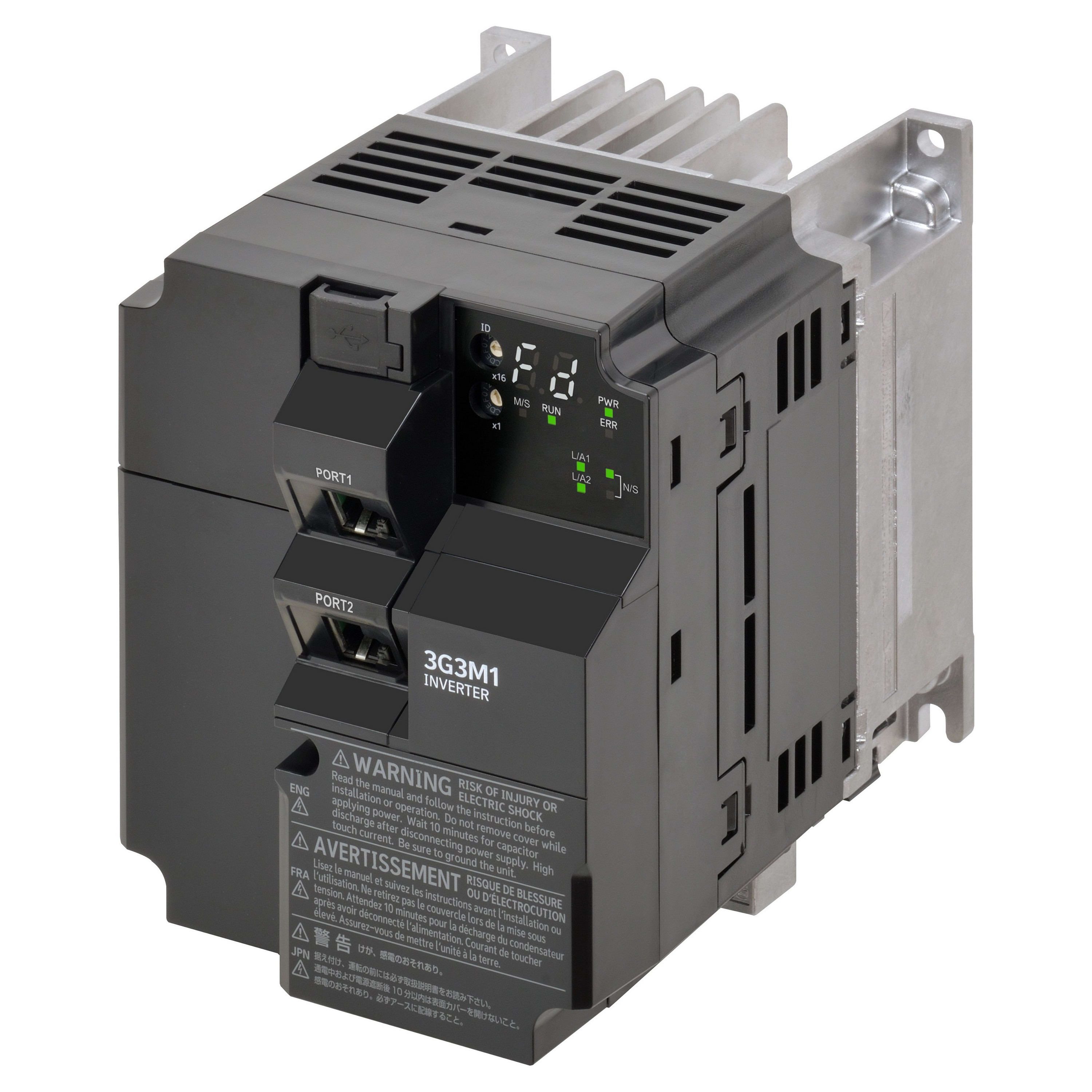 OMRON - OMR3G3M1A4007EMP M1, 0.7/1.1 KW,400VAC, 3 ,MULTI-PROTOCOL