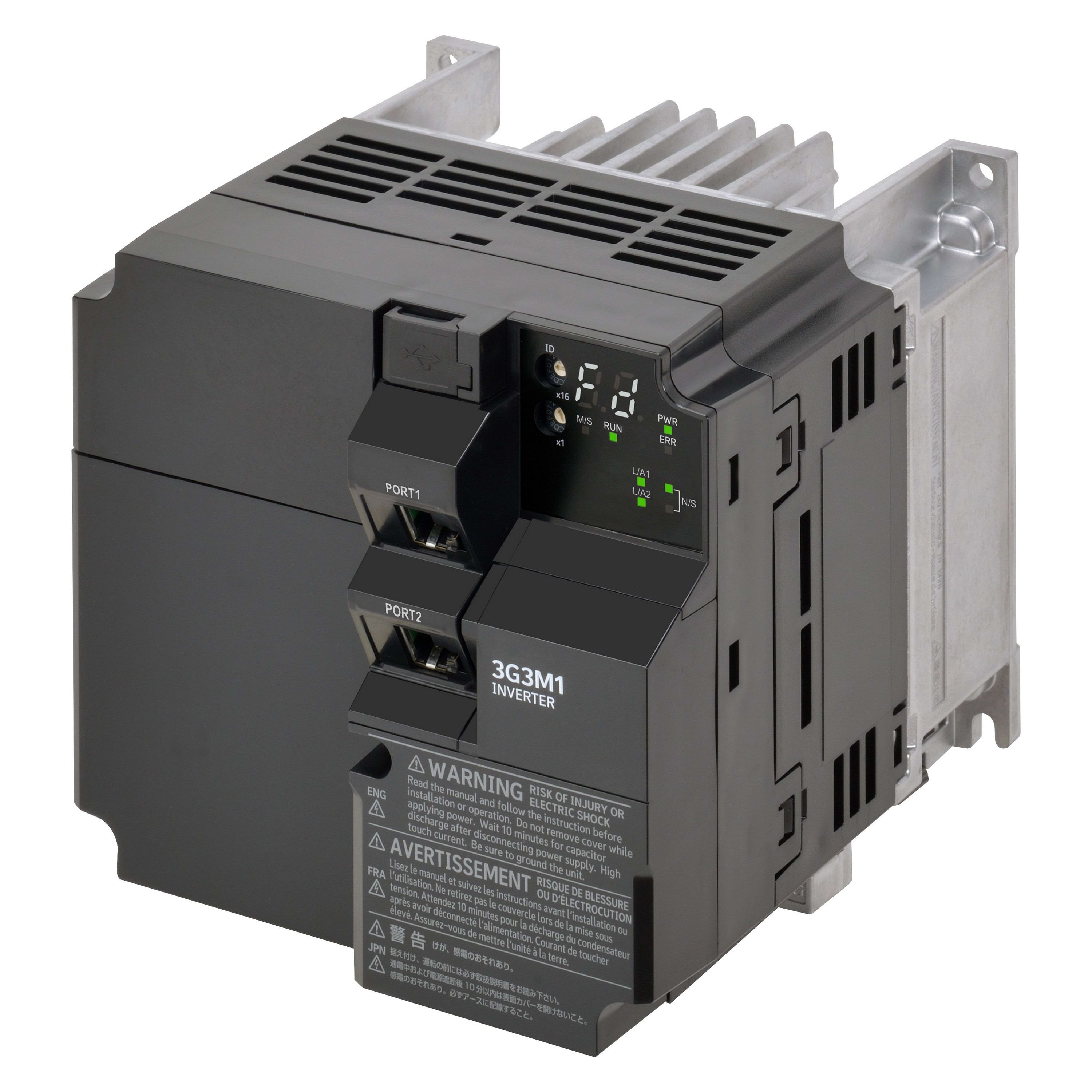 OMRON - OMR3G3M1AB022EMP M1, 2.2/2.7 KW,200VAC, 1 , MULTI-PROTOCO