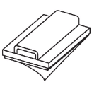 GRAFOPLAST SRL - GRA140/10 TARGHETTA ADESIVA LUNGHEZZA 10MM 500 PZ