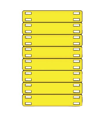 GRAFOPLAST SRL - GRASI2K030Y TARGA CAVI GIALLO 4 FORI LATER 52X11 200