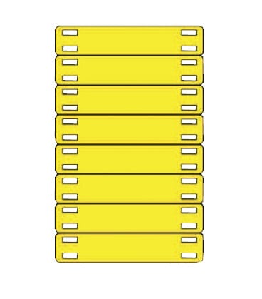 GRAFOPLAST SRL - GRASI2K030Y TARGA CAVI GIALLO 4 FORI LATER 52X11 200