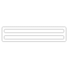 GRAFOPLAST SRL - GRASI2K20215W STRISCIA BINARIO 215X20MM BIANCO PVC 40P
