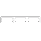 GRAFOPLAST SRL - GRASI2K601W TARGA ADES.FORATA PMMA 100X60MM BIANCO 1