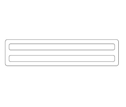 GRAFOPLAST SRL - GRASI2K420430Y STRISCIA ADESIVA 430X20MM GIALLO PVC 40P