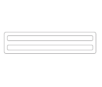 GRAFOPLAST SRL - GRASI2K415430M STRISCIA ADESIVA 430X15MM METAL PVC 40PZ