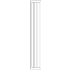 GRAFOPLAST SRL - GRASI2K855W/430 STRISCIA BTICINO 430X12MM BIANCO PVC 60P