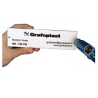 GRAFOPLAST SRL - GRASI2KT1550B/W TARGA FORATA PMMA 50X15MM NERO/BIANCO 96