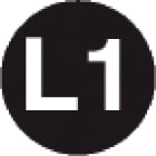 GRAFOPLAST SRL - GRALA20021F1 TONDA L1 W/B VINYL AD D=20 98PZ/FG