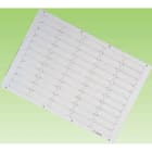 GRAFOPLAST SRL - GRASITW656 TARGHETTA BIANCO ADESIVA 50X15 MM 110PZ