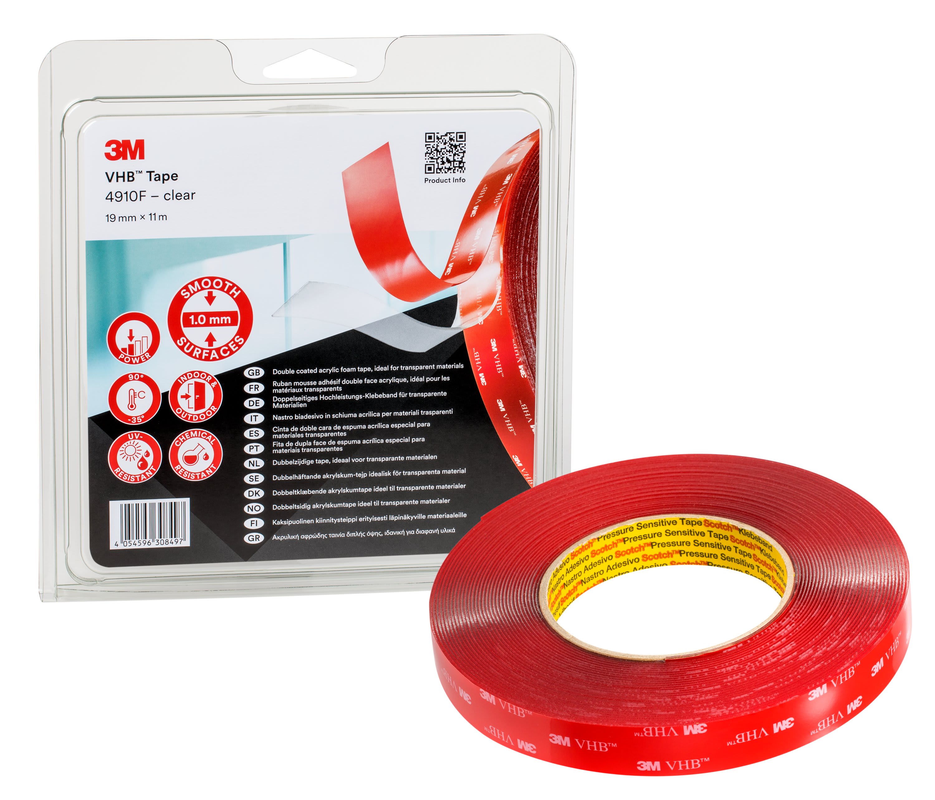 3M ITALIA - 3MI7100032063 4910F TRANSFER TAPE 25MM X 3