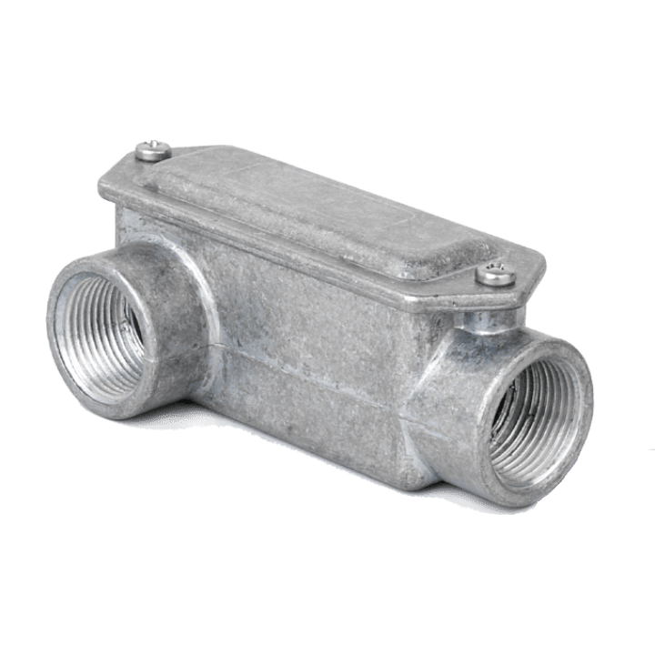 COSMEC - CSM603S-212 Scatola di infilaggio in alluminio, 2 vie una a sinistra, filettatura GAS 2" 1/2, IP65