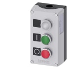 SIEMENS - SIE3SU18530AB002AB1 PULSANTIERA COMPLETA GRIGIA 3 FORI