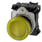SIEMENS - SIE3SU11026AA301AA0 IND.LUM.GIALLO LENTE LISCIA LED 24V UC