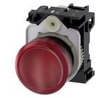 SIEMENS - SIE3SU11026AA201AA0 IND.LUM.ROSSO LENTE LISCIA LED 24V UC