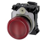 SIEMENS - SIE3SU11036AA203AA0 IND.LUM.ROSSO LENTE LISC.MOLL.LED 110V A