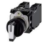 SIEMENS - SIE3SU11002BL601LA0 SEL.LUM.PLAS.BIAN 3P.MANT 2X1NO+1NC VITE