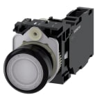 SIEMENS - SIE3SU11020AB601FA0 PULS.LUM.MOMENT.PLAST.BIA 1NO+1NC 24V VI