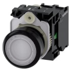 SIEMENS - SIE3SU11030AB601BA0 PULS.LUM.PIATTO BIANCO LED 110V AC 1NA