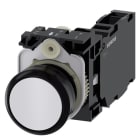 SIEMENS - SIE3SU11000AB601FA0 PULS. MOMENT.PLAST.BIANC 1NO+1NC VITE