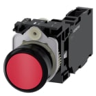SIEMENS - SIE3SU11000AB201FA0 PULS. MOMENT.PLAST.ROSSO 1NO+1NC VITE