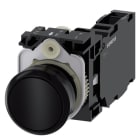SIEMENS - SIE3SU11000AB101FA0 PULS. MOMENT.PLAST.NERO 1NO+1NC VITE