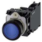 SIEMENS - SIE3SU11060AB503FA0 PULS.LUM.PLAST.BLU MOMENT 1NO+1NC LED230