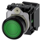 SIEMENS - SIE3SU11030AB403BA0 PULS.LUM.PIATTO VERDE MOLLA 110V AC 1NA