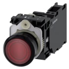 SIEMENS - SIE3SU11020AB203FA0 PULS.LUM.PLAST.ROSSO MOMENT 1NO+1NC LED2