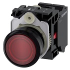 SIEMENS - SIE3SU11060AB203CA0 PULS.LUM.PIATTO ROSSO MOLLA 230V AC 1NC