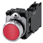 SIEMENS - SIE3SU11500AB203FA0 PULS. MOMENT.MET.ROSSO 1NO+1NC MOLLA