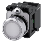 SIEMENS - SIE3SU11520AB603BA0 PULS.LUM. BIANCO MOLLA LED 24VUC 1NA