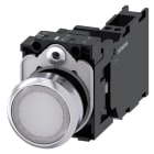 SIEMENS - SIE3SU11530AB603FA0 PULS.LUM.MET.BIANC MOMENT 1NO+1NC LED110