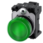 SIEMENS - SIE3SU11526AA403AA0 IND.LUM.VERDE LENTE LISC.MOLL.LED 24V UC