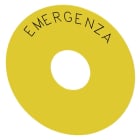 SIEMENS - SIE3SU19000BC310JA0 TARGH.GIALLA EMERGENZA DIAM. EXT 75MM