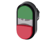 SIEMENS - SIE3SU10013BB420AA0 PULS.LUM.DOPPIO PIATTO VERDE-SPORG.ROSSO