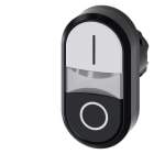 SIEMENS - SIE3SU10003AB610AK0 PULS. DOPPIO PIATTO BIANCO-NERO I-O