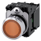 SIEMENS - SIE3SU11520AB001BA0 PULS.LUM.PIATTO AMBRA LED 24V UC 1NA