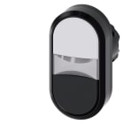 SIEMENS - SIE3SU10013AB610AA0 PULS.LUM.DOPPIO PIATTO BIANCO-NERO