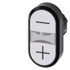 SIEMENS - SIE3SU10013AB660AL0 PULS.LUM.DOPPIO PIATTO BIANCO-BIANCO +,