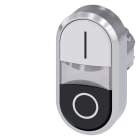 SIEMENS - SIE3SU10503AB610AK0 PULS. DOPPIO PIATTO BIANCO-NERO I-O