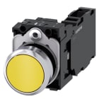 SIEMENS - SIE3SU11500AB301FA0 PULS.PIATTO MOMENT.MET.GIAL 1NO+1NC VITE
